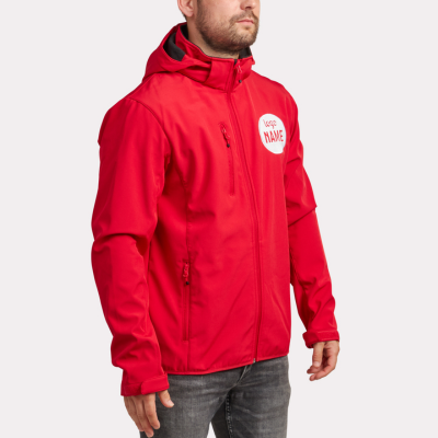 Softshell jas met capuchon