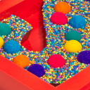 Chocoladeletter_rood_sint_detail
